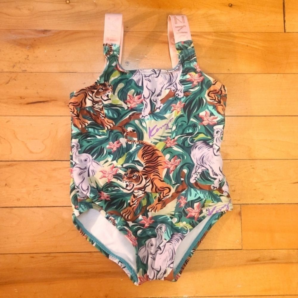 Kenzo Kids Jungle Print Swimsuit Size 2